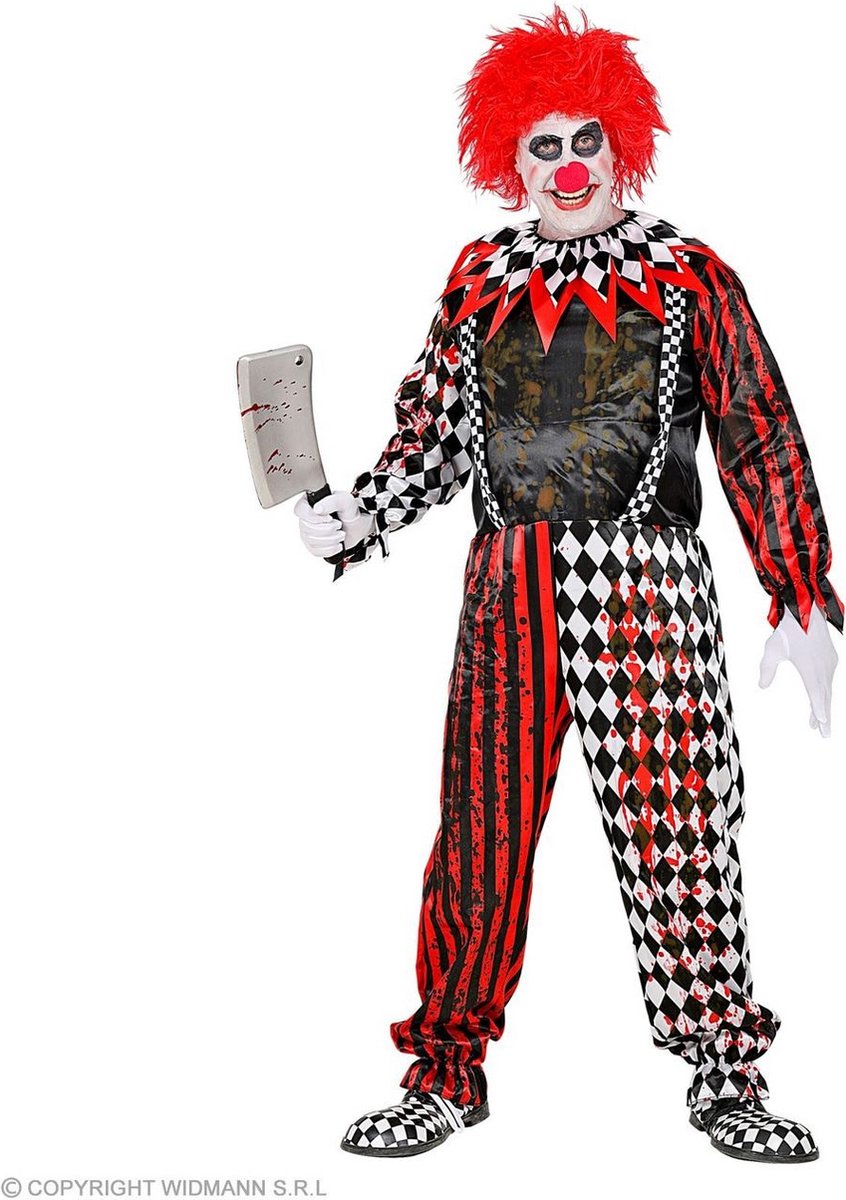 Monster & Griezel Kostuum | Moordende Horrorclown | Man | XL | Halloween | Verkleedkleding